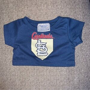 Build a Bear Baseball Shirt MLB St Louis Cardinals RARE HTF VINTAGE BABW Top